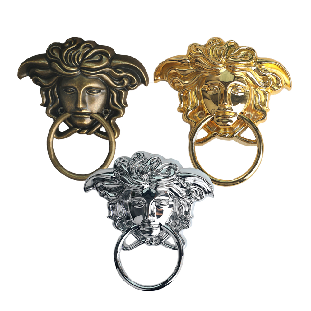 Furniture Hardware Drop Pulls - อุปกรณ์ตกแต่งโซฟาสไตล์เรโทร ห่วงจับประตูไม้ อะไหล่เฟอร์นิเจอร์ ติดตั้งด้านหลังเก้าอี้ ด้ามจับประตูไม้ แบบโบราณ