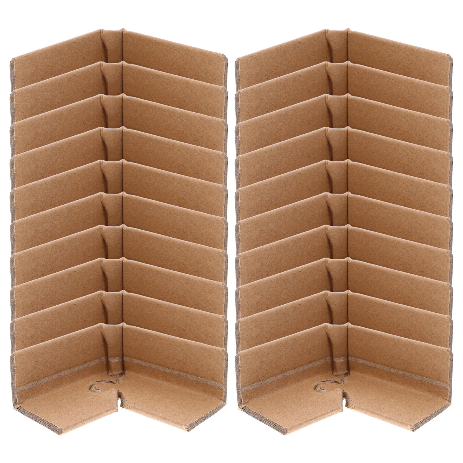 Furniture Hardware Manufacturer - 20 ชิ้น ตัวป้องกันมุมกระดาษเสริมแรง ดีไซน์แบบล็อค-คลิป สำหรับป้องกันขอบกล่อง แผงเฟอร์นิเจอร์