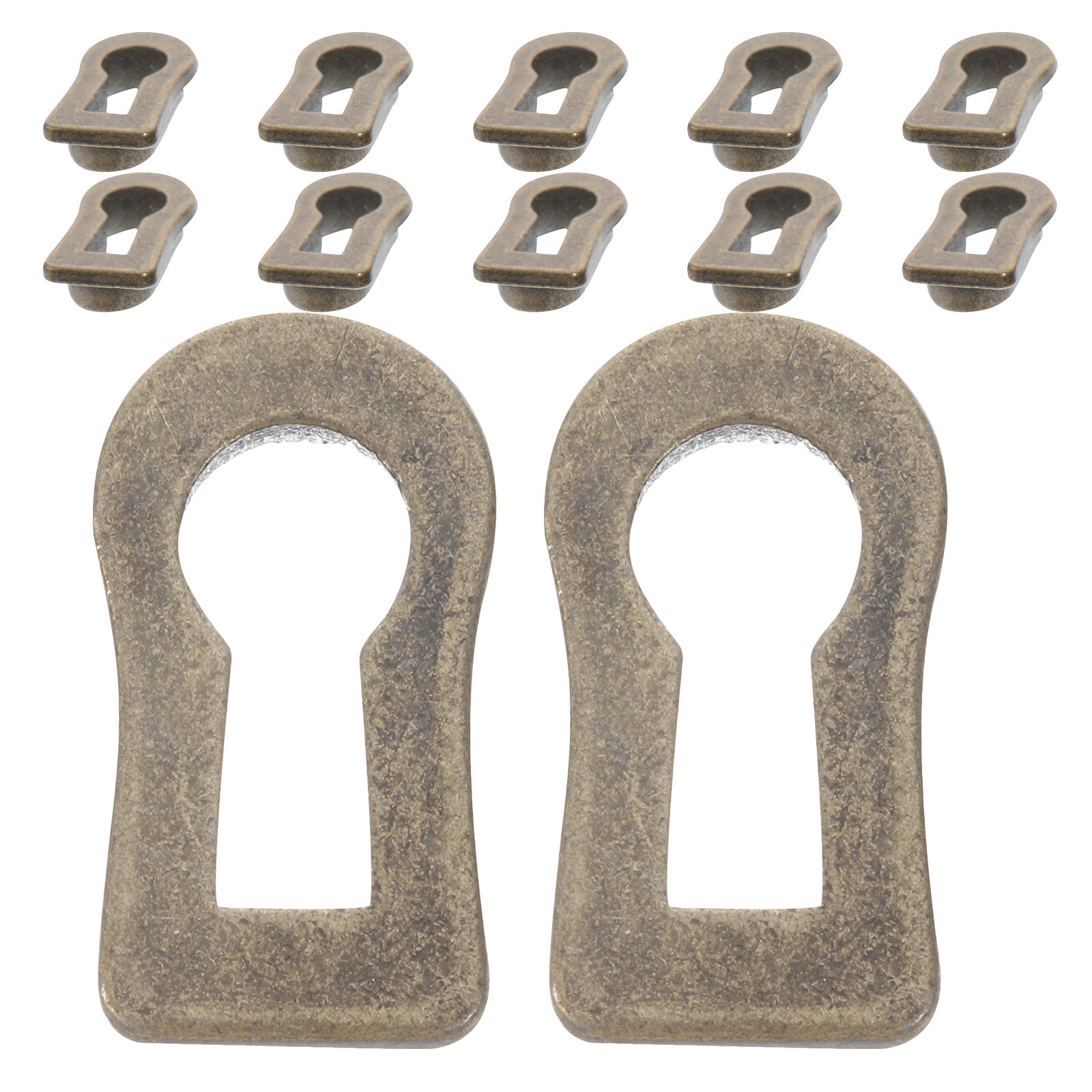 Furniture Hardware Manufacturer - แผ่นปิดรูกุญแจรูปวงรีสำหรับตกแต่ง 12 ชิ้น สำหรับตกแต่งฝาปิดประตูตู้เสื้อผ้าและล็อคตู้