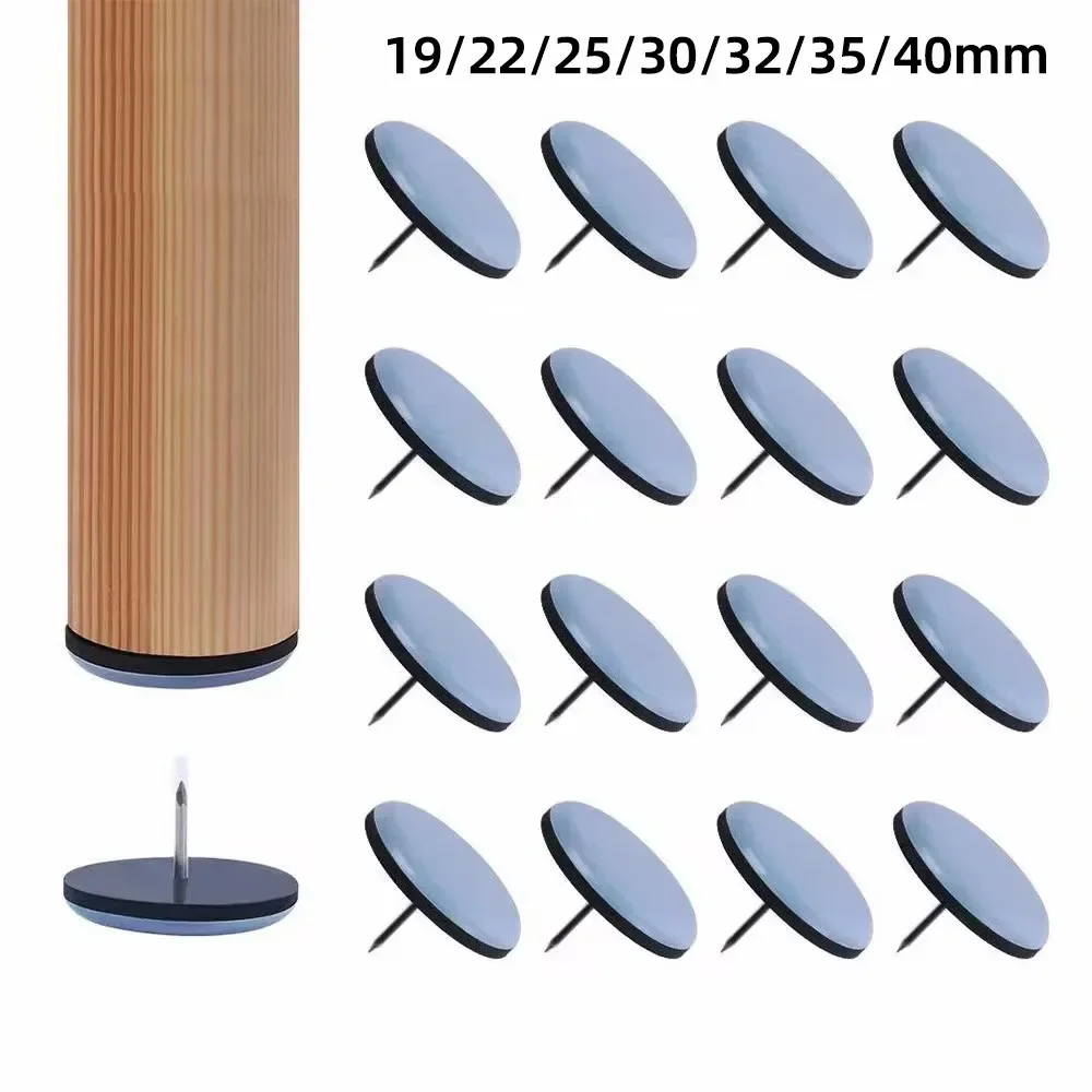 Cabinet Hinge Overlay - แผ่นรองขาโต๊ะและเก้าอี้ ขนาด 16-38 มม. แผ่นรองขาเฟอร์นิเจอร์ทรงกลม พร้อมสกรู