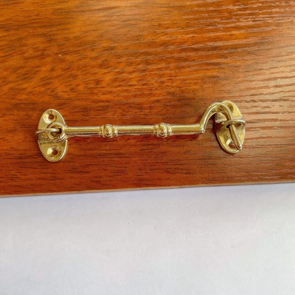 Furniture Hardware Fitting - ตะขอหน้าต่างทองเหลืองแท้ สไตล์ย้อนยุคโบราณ กลอนกันลม กลอนประตูจีน อุปกรณ์ฮาร์ดแวร์สำหรับงานหนัก สำหรับตกแต่งกรอบไม้