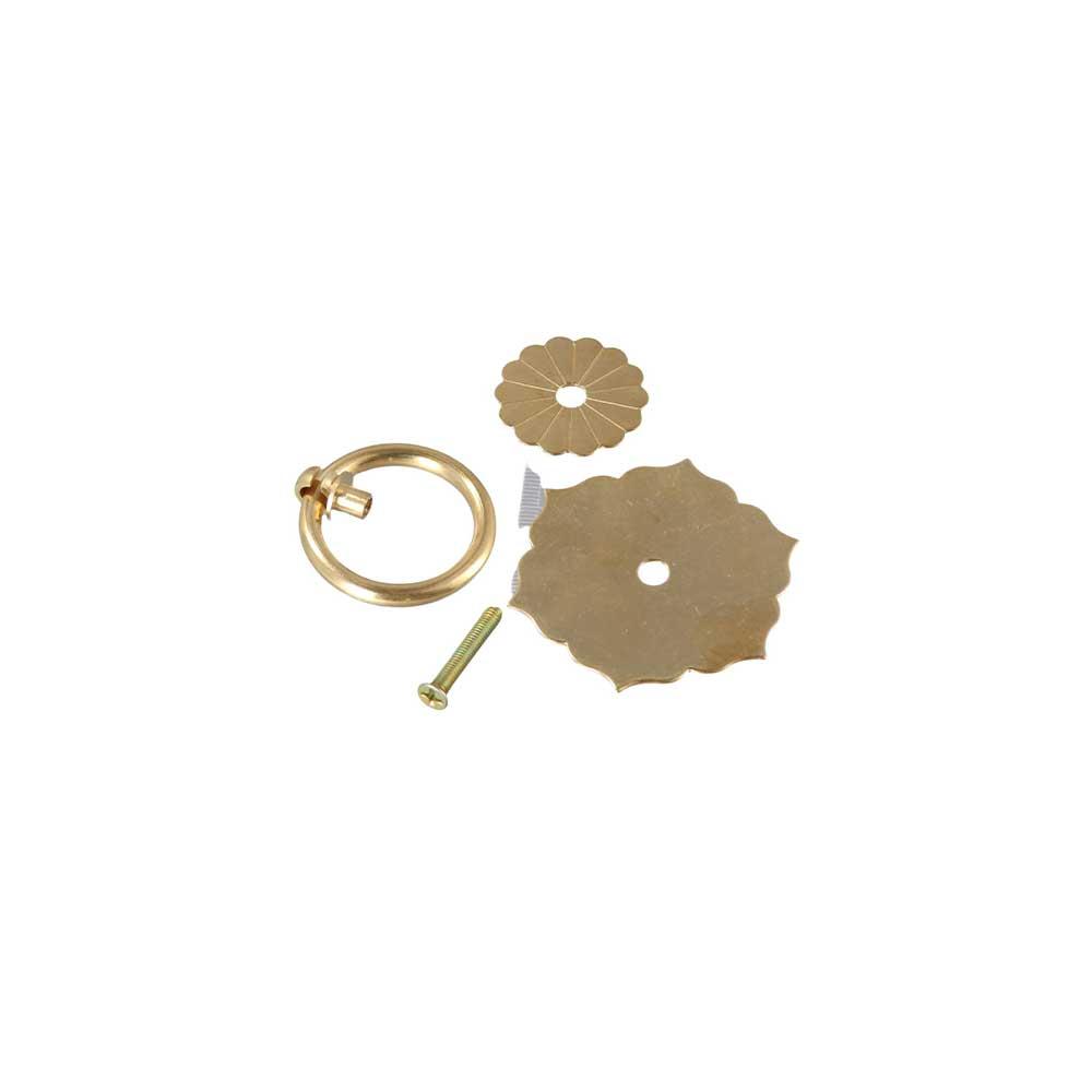 Furniture Hardware Drop Pulls - แผ่นรองหลังทองเหลือง ฮาร์ดแวร์ตู้ ลูกบิดประตู ลิ้นชัก ห่วงแขวน ที่จับตู้