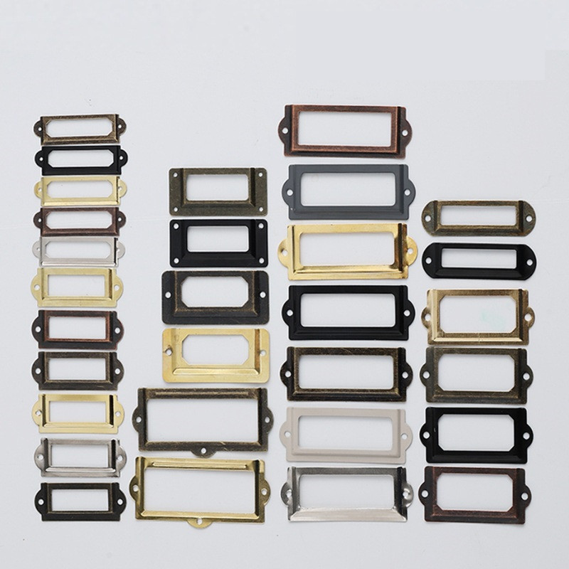 300Pcs โบราณตู้ป้ายดึงกรอบโลหะ - Furniture Hardware Names บทวิจารณ์และราคา