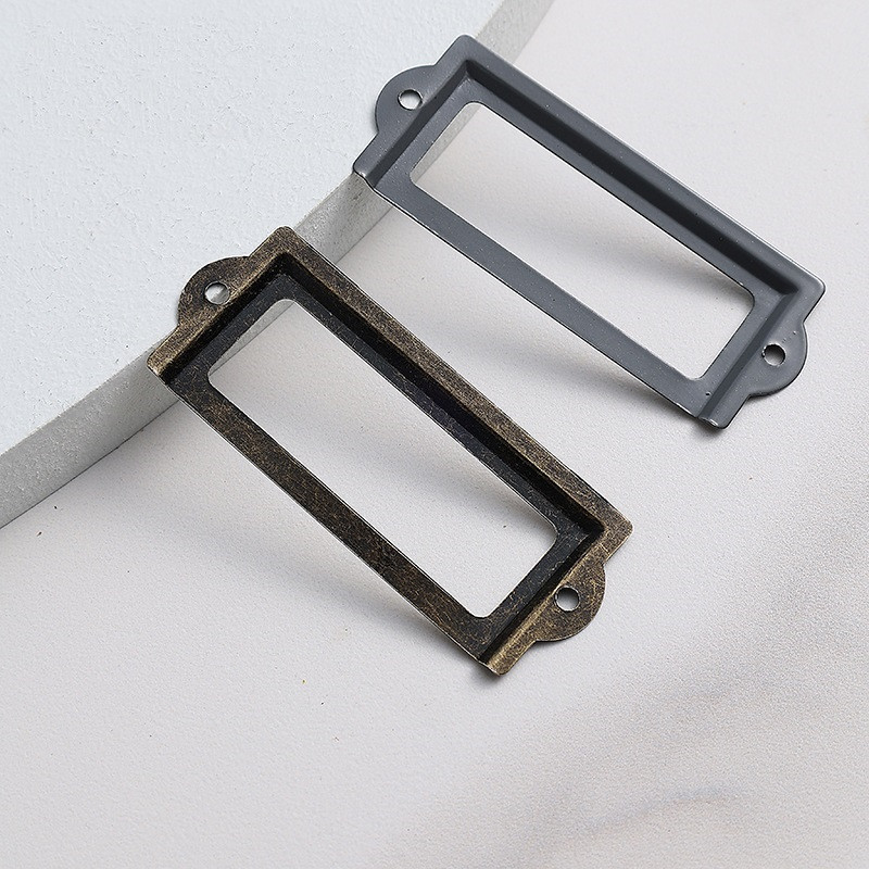 300Pcs โบราณตู้ป้ายดึงกรอบโลหะ - Furniture Hardware Names บทวิจารณ์และราคา