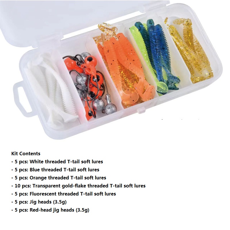 ชุดเหยื่อตกปลาแบบนิ่ม 40 ชิ้น/ - Furniture Hardware Jig บทวิจารณ์และราคา