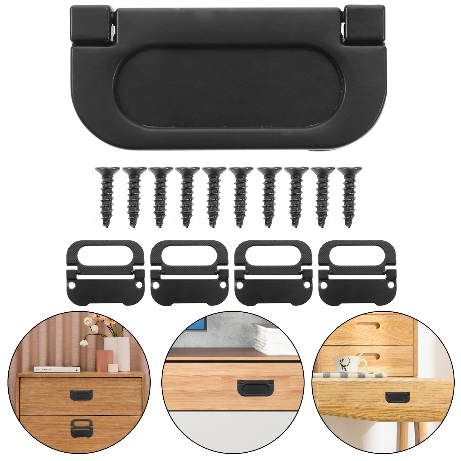 มือจับประตูแบบฝัง 5 ชิ้น ทำจาก - Furniture Hardware Lowes บทวิจารณ์และราคา