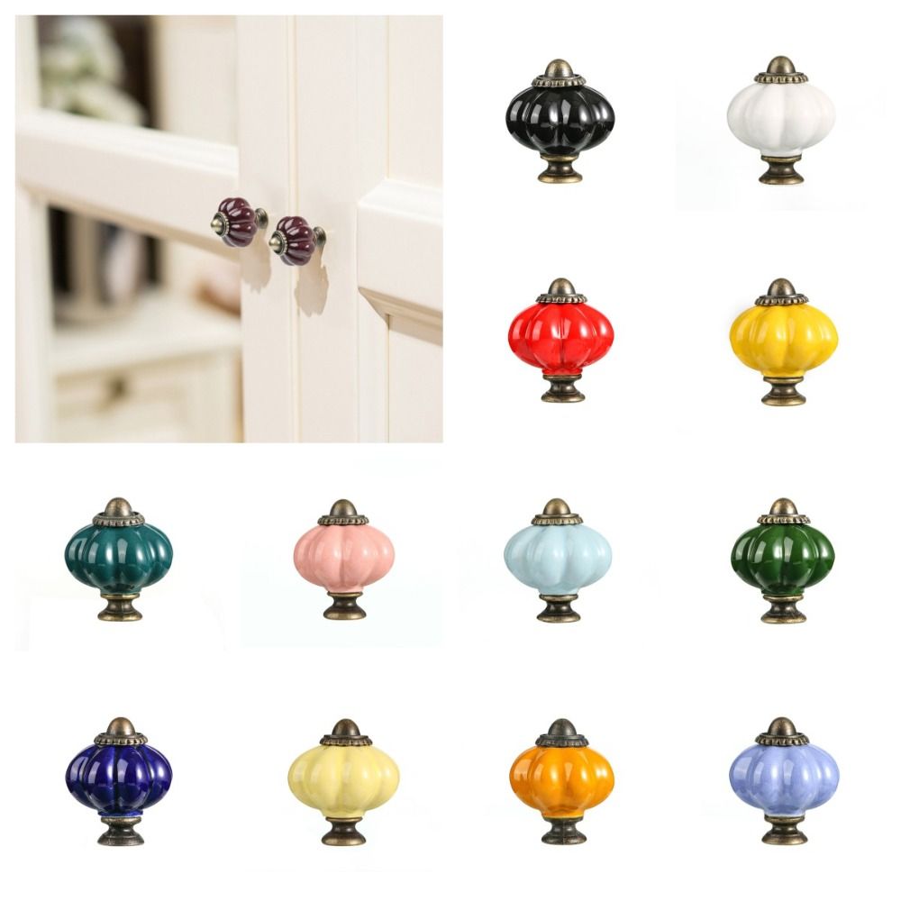 มือจับประตูเซรามิกทรงฟักทองแบบ - Furniture Hardware Manufacturer บทวิจารณ์และราคา